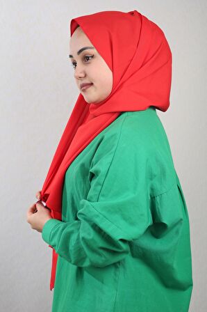  Qum İpek Düz Renk Krep Vual Şal - Desen-01 - Renk-11 -98