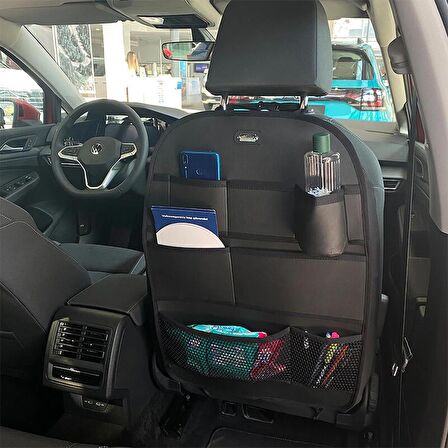 Fiat Tempra Koltuk Arkası Ceplik Seyahat Erzak Telefon Tablet Koruyucu Süet Kılıf