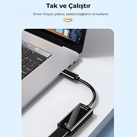 Daytona HC-03 Type-C to 4K Full HD HDMI Çevirici Hub Adaptör