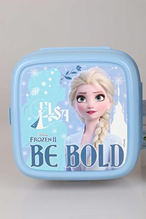 DEKOMUS LİSANSLI "MAVİ KARLAR ÜLKESİ ELSA FROZEN KOLEKSİYONU "BESLENME KABI VE 500 ML TRITAN MATARA OKUL/KIRTASİYE SETİ