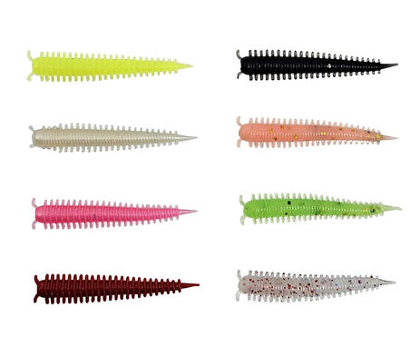 Kendo Zombie Worm Lrf Silikonu 4cm 8 Adet Mix Color