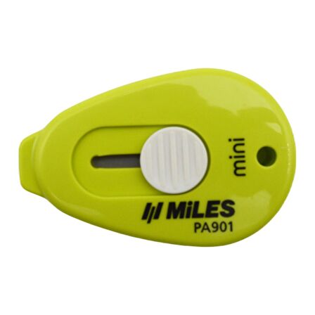 Miles Mini Maket Bıçağı Otomatik Kilit Güvenlikli 9 mm Yeşil PA901