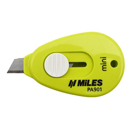 Miles Mini Maket Bıçağı Otomatik Kilit Güvenlikli 9 mm Yeşil PA901