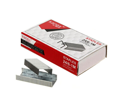 Kanex Zımba Teli No.24/6 Gümüş 20 Li Paket