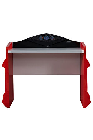 Çocuk Odası - Vento Arabalı Yatak - Sport 3 Kapılı Dolap, Masa - Kırmızı