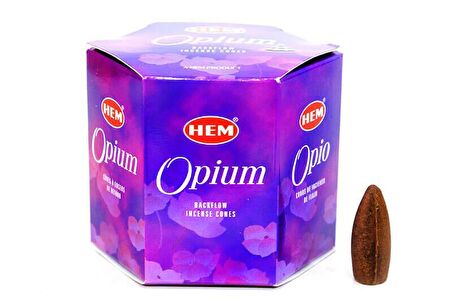 Haşhaş Kokulu 40 Adet Konik Tütsü Back Flow Cones Opium