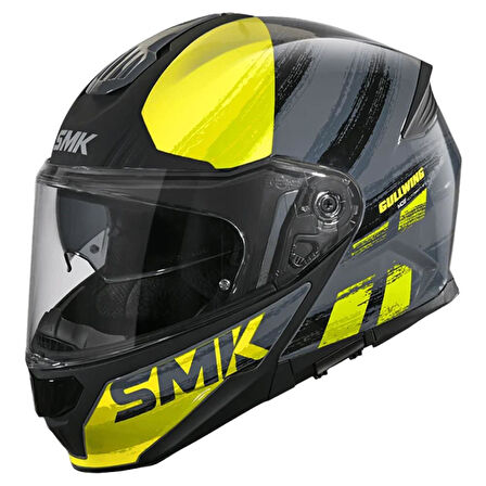 SMK GULLWING TOURLEADER SARI GRİ ÇENE AÇILIR KASK