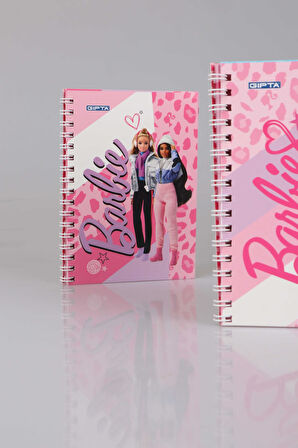 "DEKOMUS CEP DEFTERİ HEDİYELİ" YENİ SEZON LİSANSLI BARBIE SPIRALLI A6 ÇİZGİLİ NOT DEFTERİ / BLOKNOT 