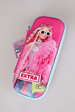 "DEKOMUS CEP DEFTERİ HEDİYELİ"  LİSANSLI YENİ SEZON BARBIE ÖZEL TASARIM EVA KALEM ÇANTASI