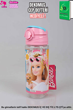 "DEKOMUS CEP DEFTERİ HEDİYELİ" LİSANSLI BARBIE MATARA
