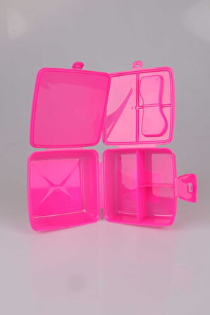 "DEKOMUS CEP DEFTERİ HEDİYELİ" YENİ SEZON LİSANSLI BARBIE 2 KATLI BESLENME KUTUSU *SMART LUNCH BOX*