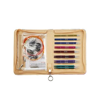 KnitPro Zing 47404 Değiştirilebilir Misinalı Deluxe Şiş Seti