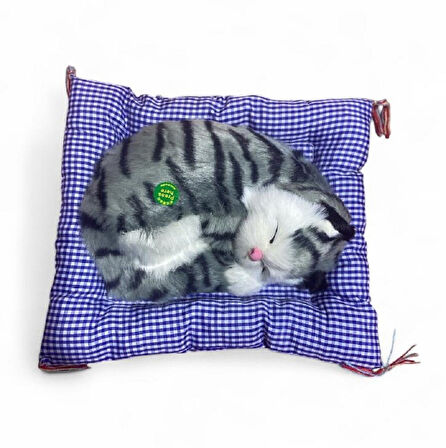 23 cm Sesli Yastıklı Uyuyan Kedi 2603
