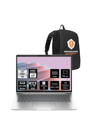 ProBook 4 G1i Ultra 7 255U 24GB 4TB SSD Intel Graphics 14" WUXGA W11H Notebook & PER4 Çanta