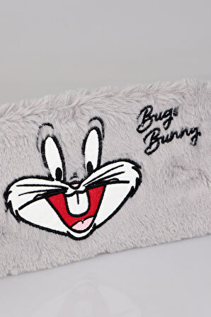 DEKOMUS İLE YENİ SEZON LİSANSLI BUGS BUNNY BASIC PELUŞ EL ÇANTASI/MAKYAJ ÇANTASI/KALEM ÇANTASI