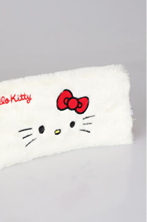 DEKOMUS İLE YENİ SEZON LİSANSLI HELLO KITTY BASIC PELUŞ EL ÇANTASI/MAKYAJ ÇANTASI/KALEM ÇANTASI