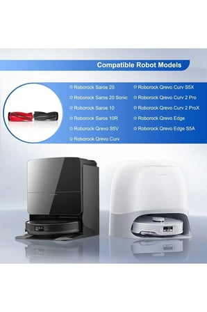 Roborock Qrevo Curv, Qrevo Edge, Saros 10R, Saros 10, Qrevo EdgeC, Qrevo Edge 5V1, Qrevo Edge S5A, Qrevo ile Uyumlu Ana Fırça
