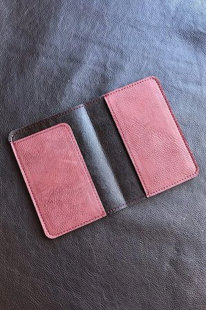 Voyager Pasaport Kılıfı Minimalist Vegan Suni Deri Pasaportluk Kahverengi