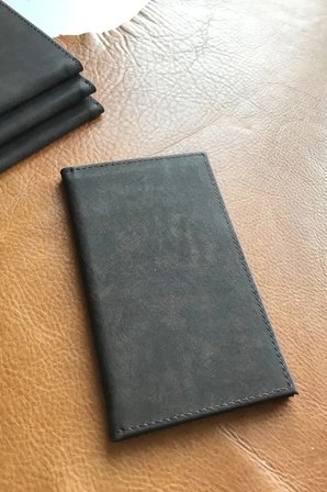 Hesap Sümeni Adisyon Kabı Vegan Deri 12 X 20 Cm Koyu Kahverengi