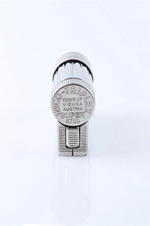 Orijinal Avusturya Yapımı Benzinli Muhtar Çakmağı Krom Renk