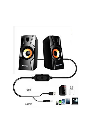 Hotmai Ht-09 Multimedia Taşınabilir Usb Speaker Bass Hoparlör