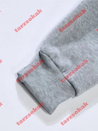 Sevimli Kedi Kahve İçiyor Desen Erkekler Y2K Hoody Hip Hop Polar Moda Hoodie Büyük Boy Sokak