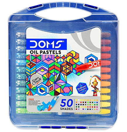 Doms Oil Pastel Hexagonal 50'li Yağlı Pastel Boya / FT8202