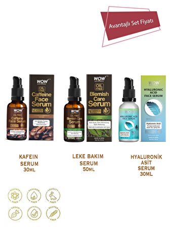 Kafein Serum-Leke Bakım Serumu-Hyaluronik Asit Serum