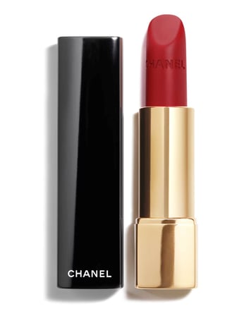 Chanel Rouge Allure Velvet Işıltılı Mat Ruj 56 Rouge Charnel