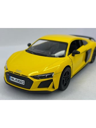 Kinsmart 2020 Audi R8 Coupe 1:36 Sarı Çek Bırak Model Araba