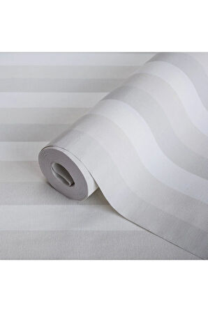 Nötr Renkli Çizgili Duvar Kağıdı - Açık, Bej, Adakids 8908-1