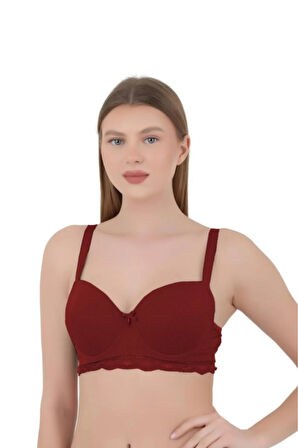 Kadın Sütyen Light C Cup - Balenli Dolgulu Dantelli