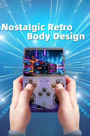 D-r36 3.5 Inç Ips Ekran Retro Handheld Video Oyunu Konsolu El Atarisi Mini Video Oynatıcı 21000 Oyun