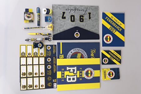 LİSANSLI FENERBAHÇE 17 PARÇA PREMIUM KIRTASİYE SETİ