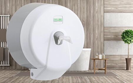 Omnipazar Vialli K3 Mini Cimri İçten Çekmeli Tuvalet Kağıdı Dispenser Beyaz