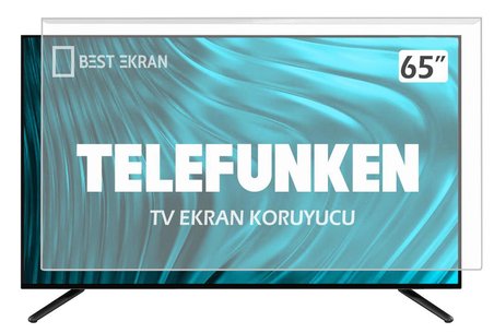 TELEFUNKEN 65TU9060 Tv Ekran Koruyucu - Telefunken 65" inç Tv Kırılmaz Ekran Koruyucu