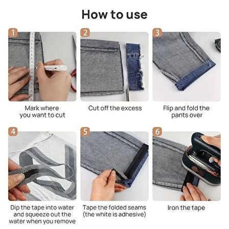 Kendinden Yapışkanlı Pantolon Kıvırma Şeridi