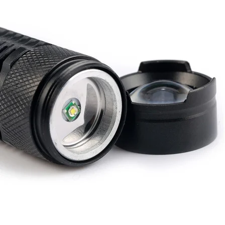 Cree Q5 Led Zoomlu  Pilli Mini Feneri 14500 Pil İle Çalışma Özelliği