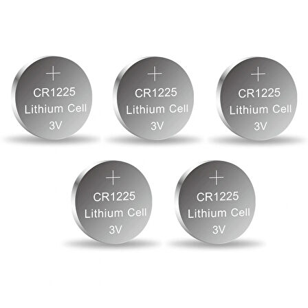 Yuma Cr1225 Süper Lityum 3v 5 li Kart Düğme Pil
