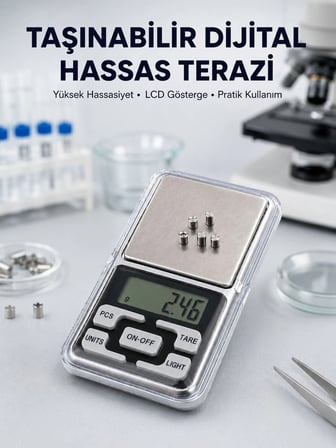 Hassas Tartım İçin Dijital Cep Terazisi Sayma Modlu Yeni Nesil