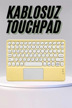 Profesyonel Wifi Q Klavye Bluetooth Klavye Touchpad 10.8 Inç Yeni Nesil