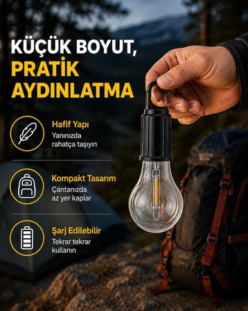 Su Geçirmez Dış Mekan Led Çadır Işığı