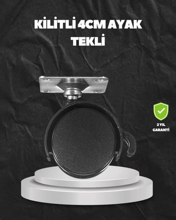 Kilitli 4 Cm Evrensel Tekerlek Ayak Tek Adet