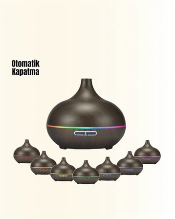 550 ml Kapasiteli Ultrasonik Difüzör – Yağsız Nemlendirici Kullanımıyla Uyumlu Yeni Nesil