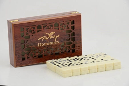 Ahşap Kutulu Melamin Domino Alk2268