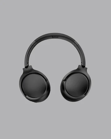 Bluetooth 5.0 Siyah Kablosuz Kulaklık 18 Saat Batarya Katlanabilir Tasarım Yeni Nesil