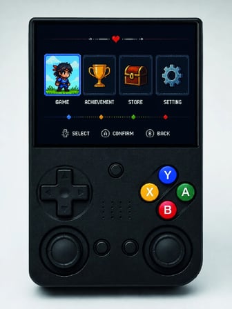 Lcd Retro Oyun Konsolu Tv Bağlantı Destekli Çift Analog Joystick El Tipi Konsol