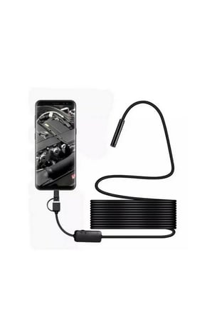 Endoskop Yılan Video Kamera Led’li 5 Metre 7 Mm Sert Kablo Yüksek Kaliteli Stereo