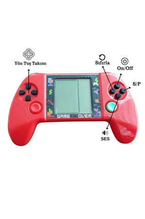 Taşınabilir Tetris Oyun Konsolu Renkli Retro Oyun Aleti Çocuklar İçin Eğlenceli Mini Konsol