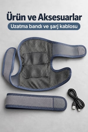 Isıtmalı Diz Masaj Aleti Ayarlanabilir Sıcaklık ve Titreşim